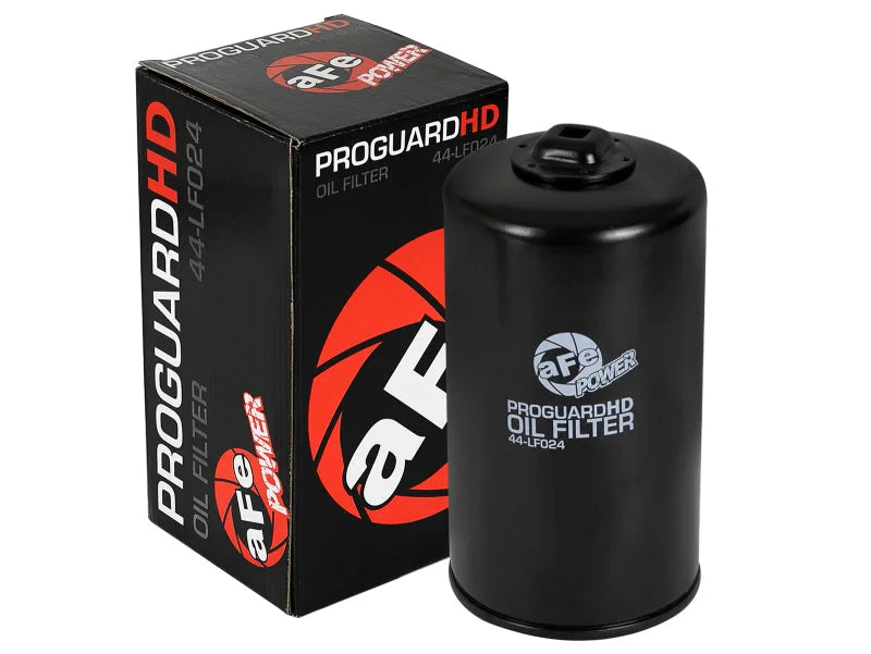 aFe Pro GUARD D2 Oil Filter 11-17 Ford Diesel Trucks V8 6.7L (td) (4 Pack) - Back View