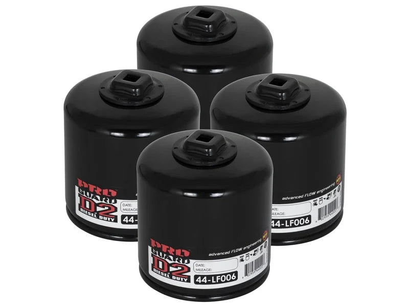 aFe Pro GUARD D2 Oil Filter 74-08 Dodge Gas Truck V6 3.9L/V8 4.7L/5.7L/5.2L/5.9L/V10 8.3L/8.0L (4pk) - Main Product View