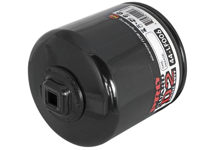 aFe Pro GUARD D2 Oil Filter 74-08 Dodge Gas Truck V6 3.9L/V8 4.7L/5.7L/5.2L/5.9L/V10 8.3L/8.0L (4pk) - Installation View