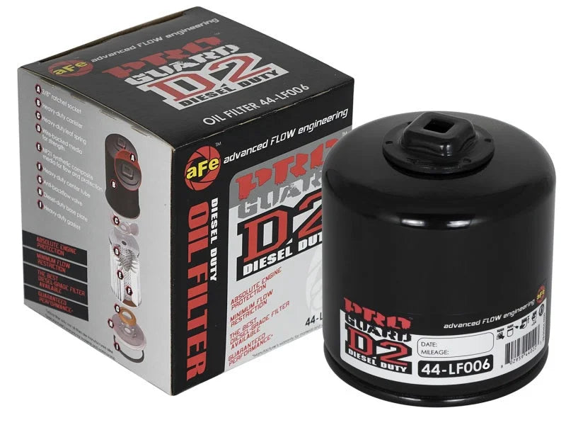 aFe Pro GUARD D2 Oil Filter 74-08 Dodge Gas Truck V6 3.9L/V8 4.7L/5.7L/5.2L/5.9L/V10 8.3L/8.0L (4pk) - Additional View 7