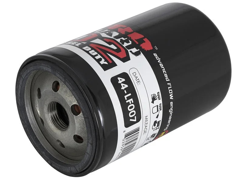 aFe Pro GUARD D2 Oil Filter 97-08 Ford Trucks V6 4.2L / V8 4.6L (4 Pack) - Back View