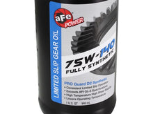 Load image into Gallery viewer, aFe Pro Guard D2 Synthetic Gear Oil, 75W140 1 Quart - Side View