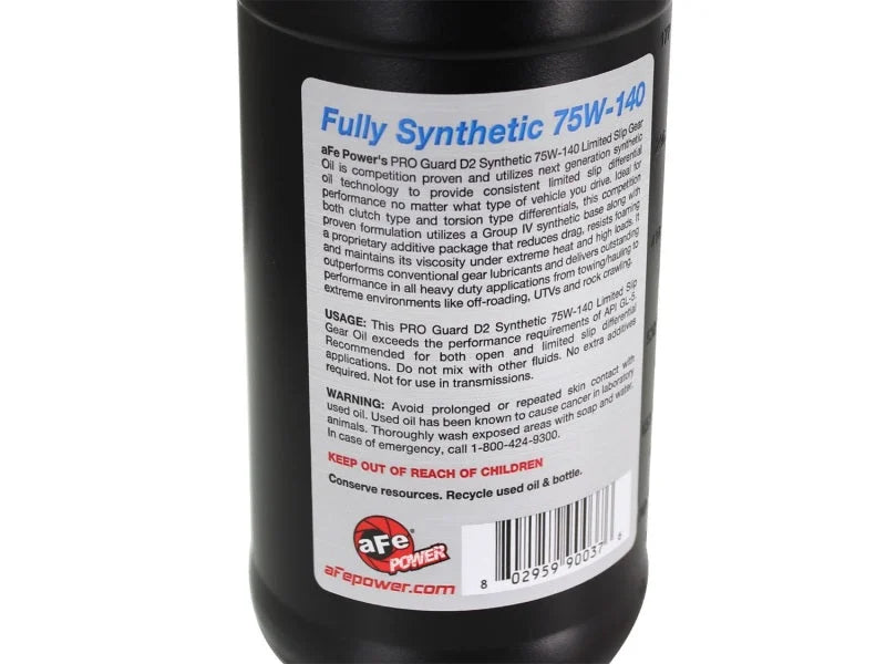 aFe Pro Guard D2 Synthetic Gear Oil, 75W140 1 Quart - Installation View