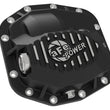 Load image into Gallery viewer, aFe Pro Series Front Differential Cover Black 2018+ Jeep Wrangler (JL) V6 3.6L (Dana M186) - Back View