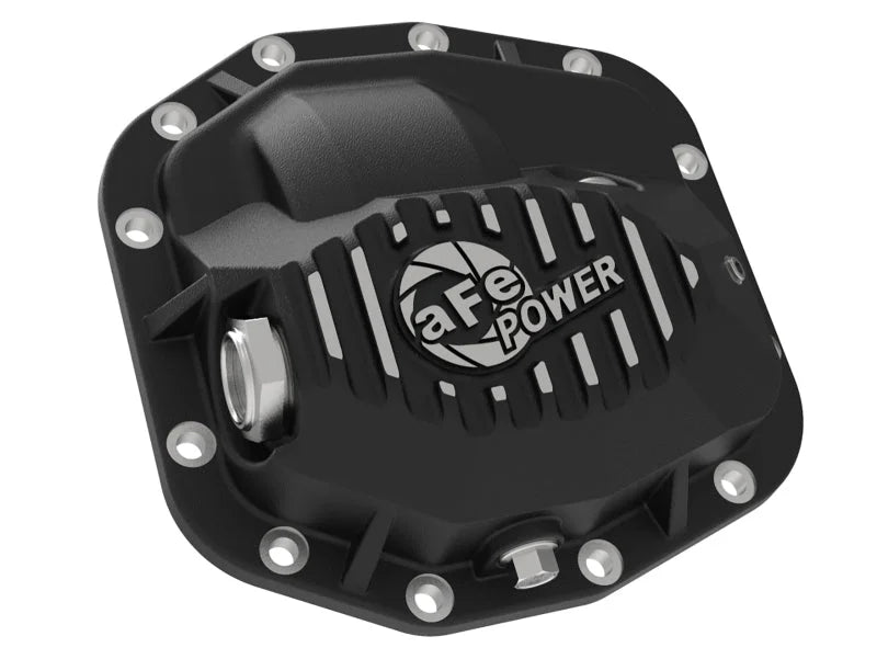 aFe Pro Series Front Differential Cover Black 2018+ Jeep Wrangler (JL) V6 3.6L (Dana M186) - Back View