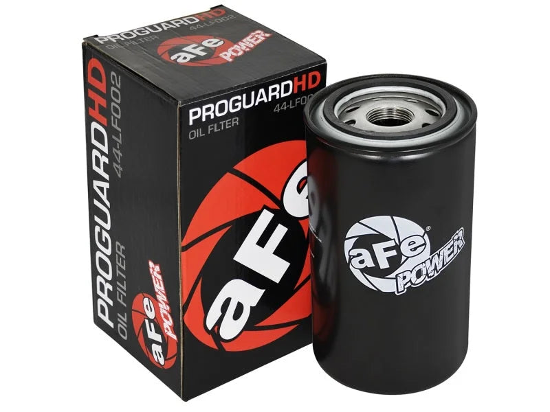aFe ProGuard D2 Fluid Filters Oil F/F OIL 89-16 Dodge Diesel Trucks L6-5.9L/6.7L (td) (4 Pack) - Side View