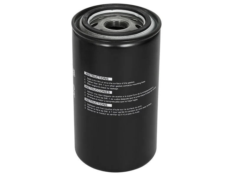 aFe ProGuard D2 Fluid Filters Oil F/F OIL Dodge Diesel Trucks 91-11 L6-5.9/6.7L (td) - Back View