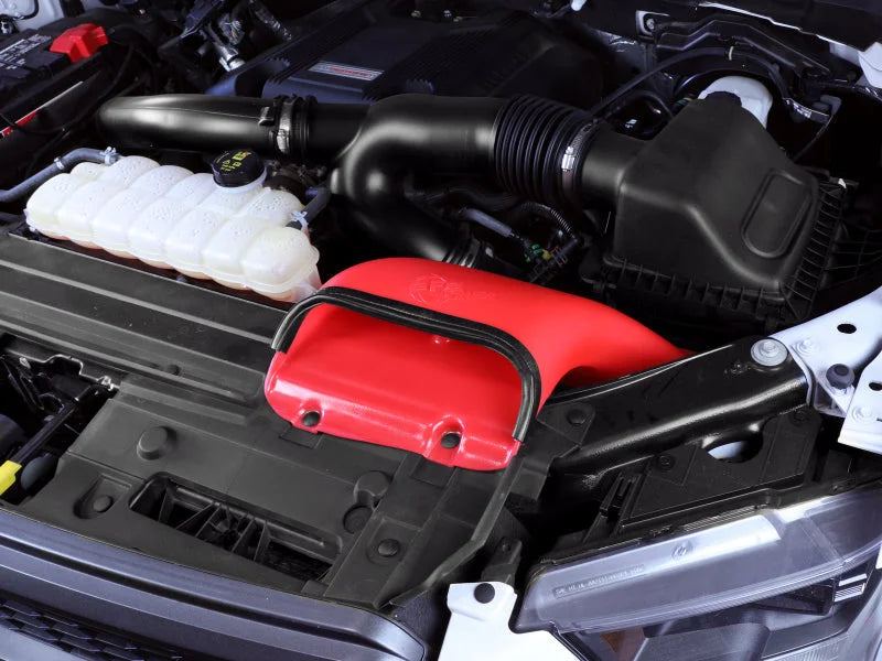 aFe Quantum Cold Air Intake System Scoop 15-20 Ford F150/Raptor V6-2.7L / V6-3.5L / V8-5.0L - Side View