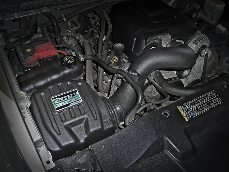 aFe Quantum Cold Air Intake System w/ Pro Dry S Media 09-13 GM Silverado / Sierra V8-4.8/5.3/6.2L - Side View