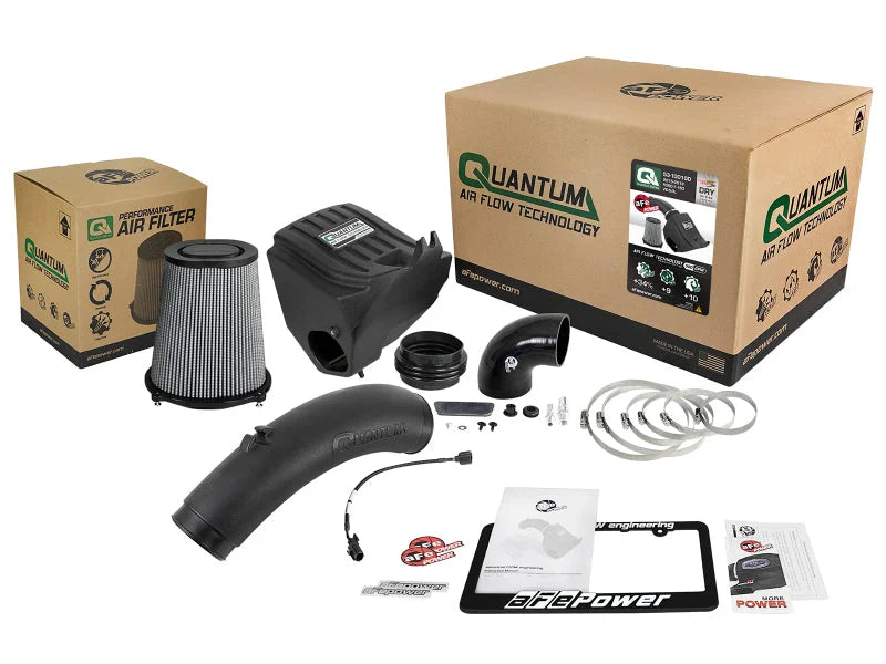 aFe Quantum Cold Air Intake System w/ Pro Dry S Media 15-19 Ford F-150 V8-5.0L - Additional View 7