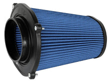 Load image into Gallery viewer, aFe Quantum Pro-5 R Air Filter Inverted Top - 5.5inx4.25in Flange x 9in Height - Oiled P5R - Back View