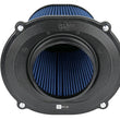 Load image into Gallery viewer, aFe Quantum Pro-5 R Air Filter Inverted Top - 5in Flange x 9in Height - Oiled P5R - Side View
