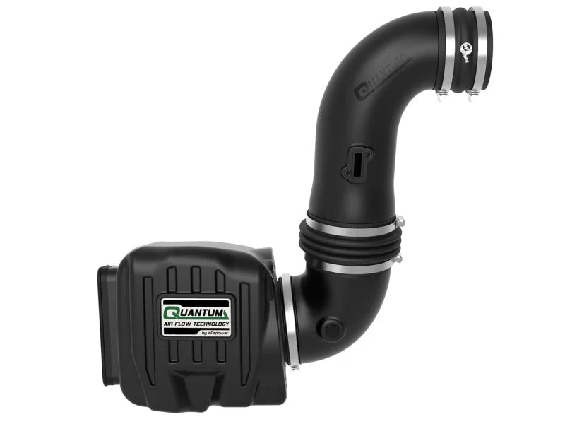 aFe Quantum Pro 5R Cold Air Intake System 08-10 GM/Chevy Duramax V8-6.6L LMM - Oiled - Installation View