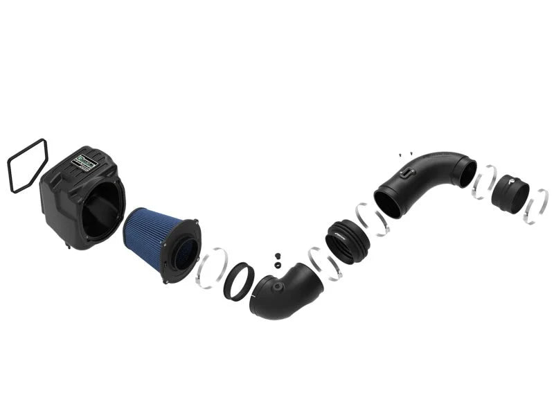 aFe Quantum Pro 5R Cold Air Intake System 08-10 GM/Chevy Duramax V8-6.6L LMM - Oiled - Additional View 5