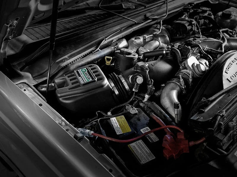 aFe Quantum Pro 5R Cold Air Intake System 15-18 Ford F-150 V8-5.0L - Side View