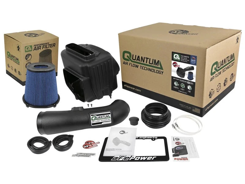 aFe Quantum Pro 5R Cold Air Intake System 17-18 GM/Chevy Duramax V6-6.6L L5P - Oiled - Additional View 5