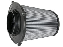 Load image into Gallery viewer, aFe Quantum Pro DRY S Air Filter Flat Top - 5in Flange x 9in Height - Side View