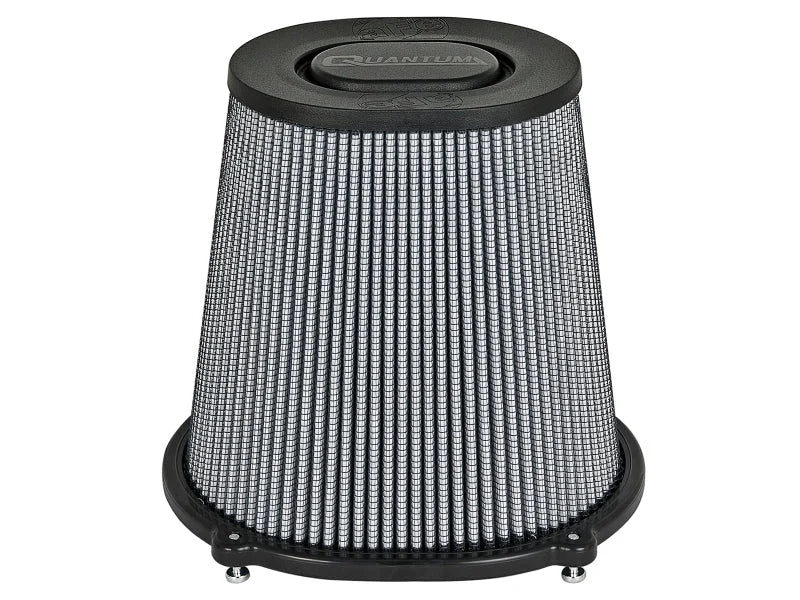 aFe Quantum Pro DRY S Air Filter Flat Top - 5in Flange x 9in Height - Additional View 5