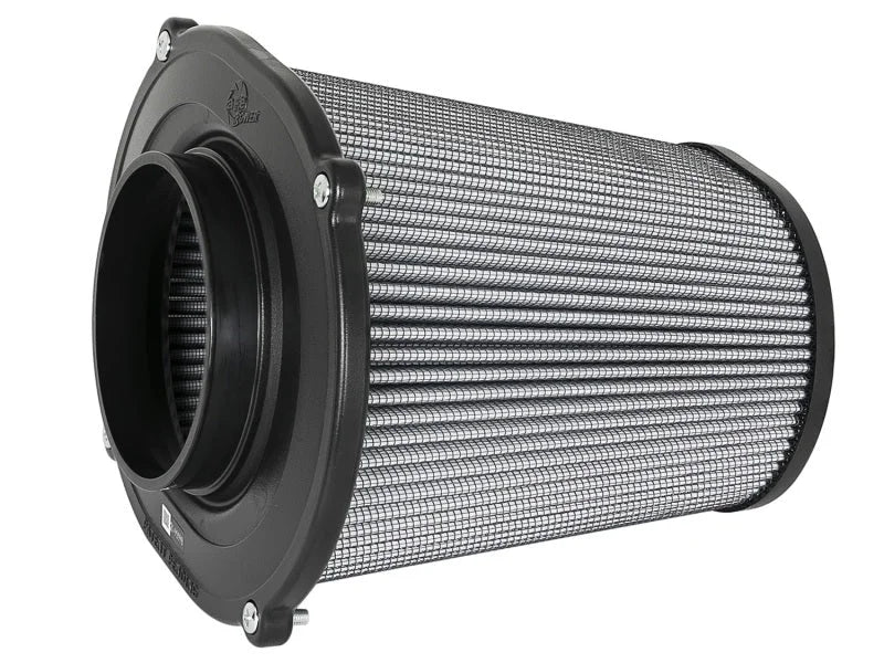 aFe Quantum Pro DRY S Air Filter Inverted Top - 5in Flange x 9in Height - Dry PDS - Additional View 5