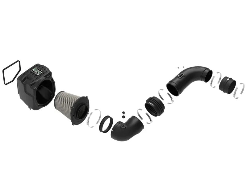 aFe Quantum Pro DRY S Cold Air Intake System 08-10 GM/Chevy Duramax V8-6.6L LMM - Dry - Additional View 5
