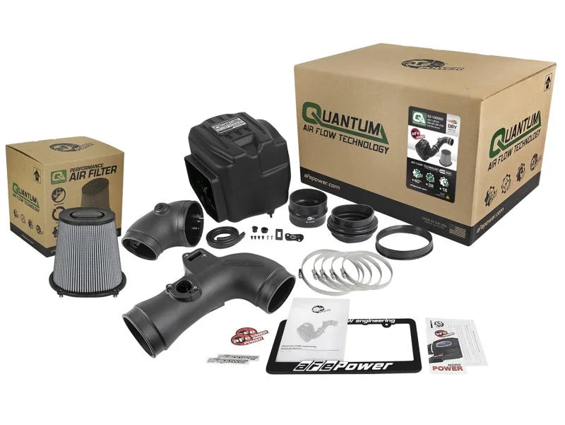 aFe Quantum Pro DRY S Cold Air Intake System 11-16 GM/Chevy Duramax V8-6.6L LML - Dry - Additional View 6