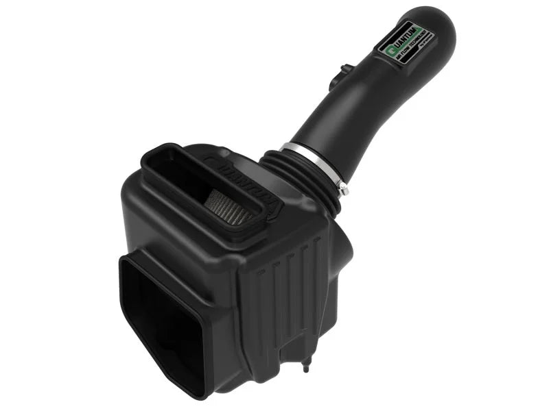aFe Quantum Pro DRY S Cold Air Intake System 17-18 GM/Chevy Duramax V8-6.6L L5P - Dry - Back View