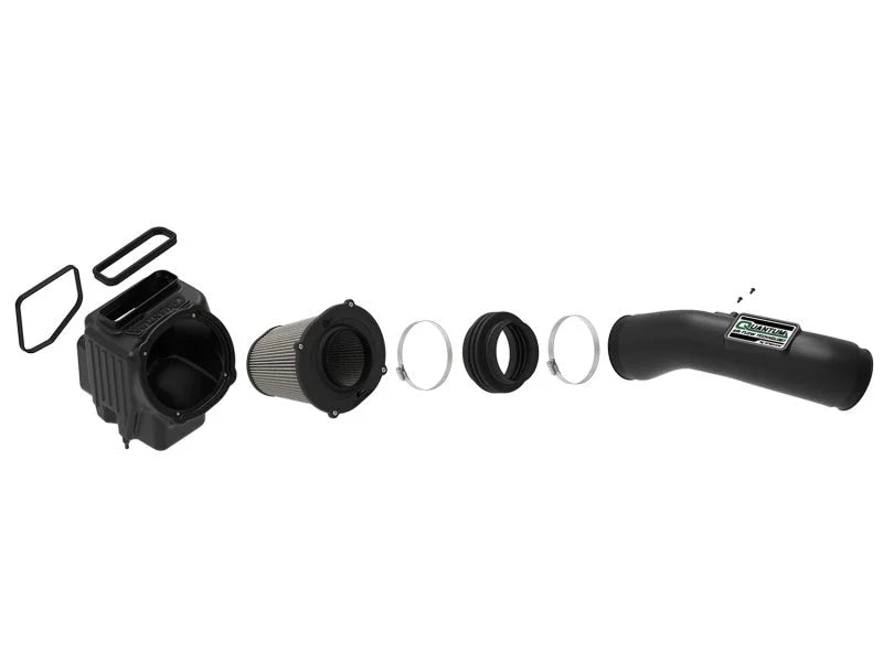 aFe Quantum Pro DRY S Cold Air Intake System 17-18 GM/Chevy Duramax V8-6.6L L5P - Dry - Installation View