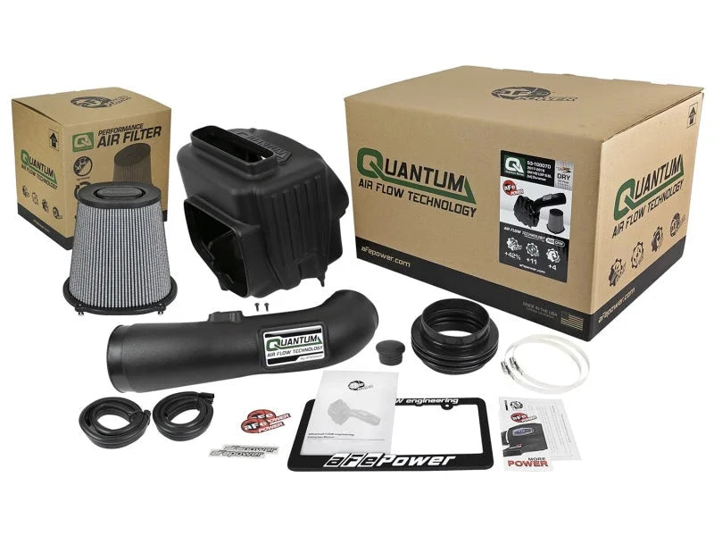 aFe Quantum Pro DRY S Cold Air Intake System 17-18 GM/Chevy Duramax V8-6.6L L5P - Dry - Additional View 7