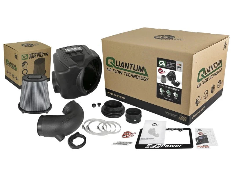 aFe Quantum Pro DRY S Cold Air Intake System 94-02 Dodge Cummins L6-5.9L - Dry - Additional View 7