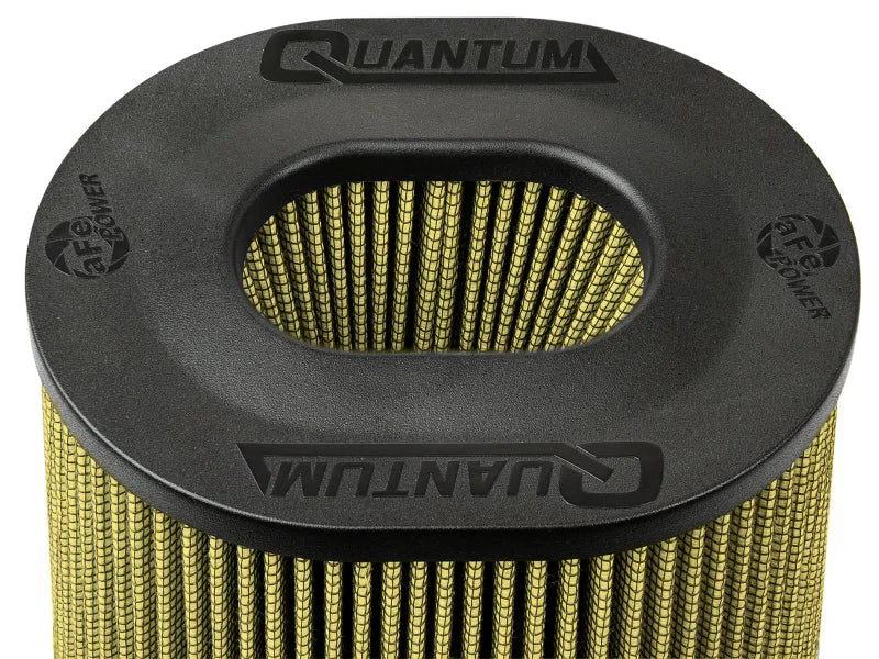aFe Quantum Pro Guard 7 Air Filter Inverted Top - 5.5inx4.25in Flange x 9in Height - Dry PG7 - Installation View