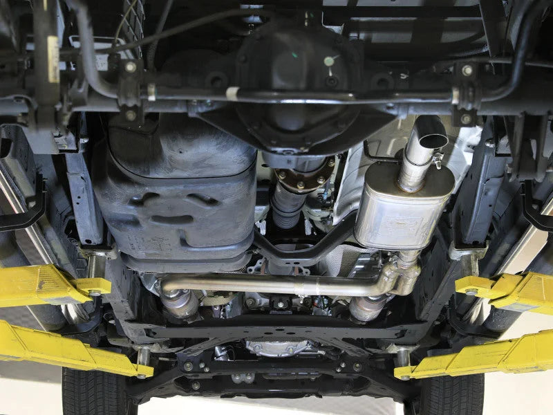 aFe ROCK BASHER SS Cat-Back Exhaust System fits 2022-2026 Nissan Frontier V6 - Back View