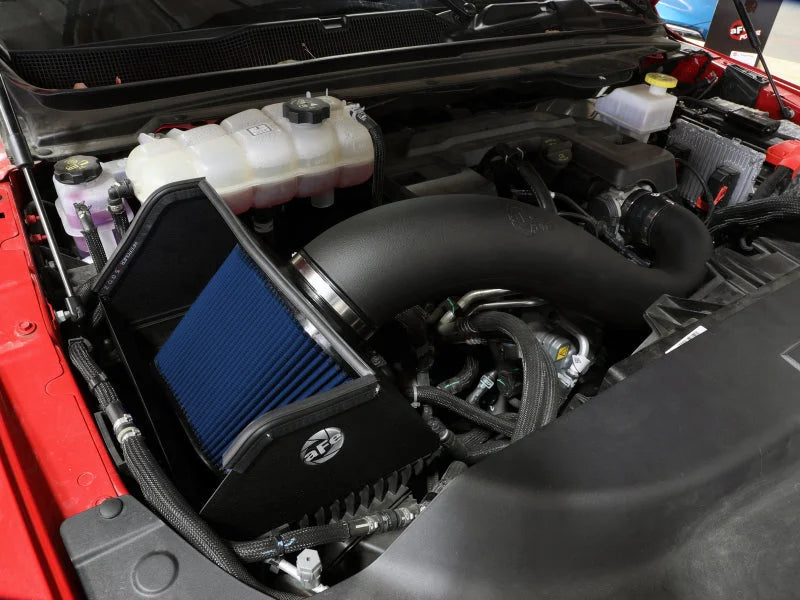aFe Rapid Induction Cold Air Intake System w/Pro 5R Filter 19-21 Ram 1500 V6 3.6L - Side View
