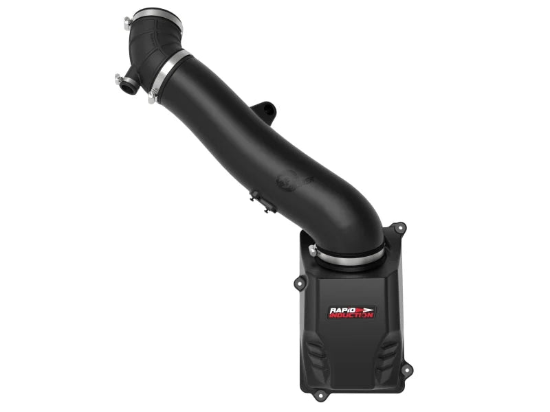 aFe Rapid Induction Cold Air Intake System w/Pro 5R Filter 20-21 Jeep Wrangler V6 3.0L - Back View