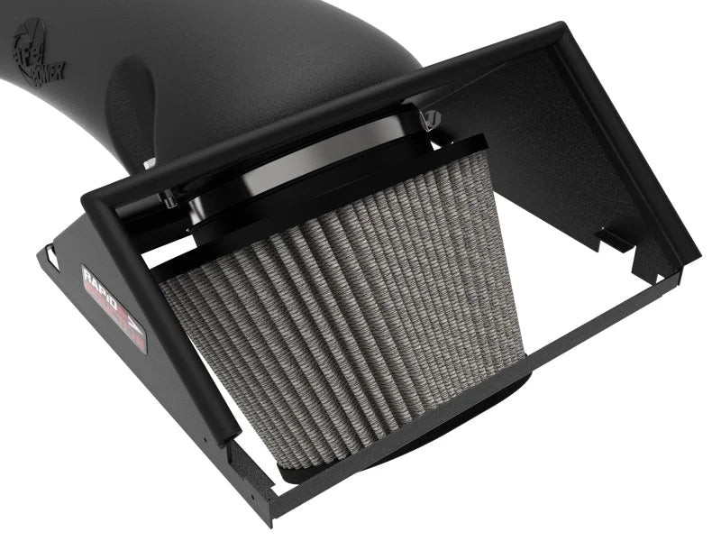 aFe Rapid Induction Cold Air Intake System w/Pro DRY S Filter 2021+ Ford F-150 V8-5.0L - Back View