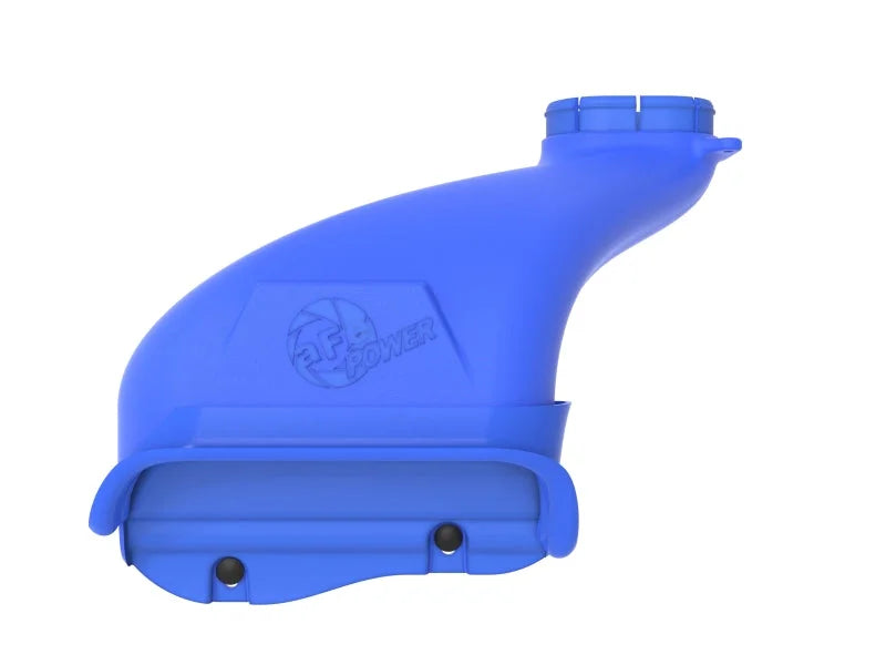 aFe Rapid Induction Dynamic Air Scoop 2021+ Ford F-150V6/V8 - Blue - Additional View 7