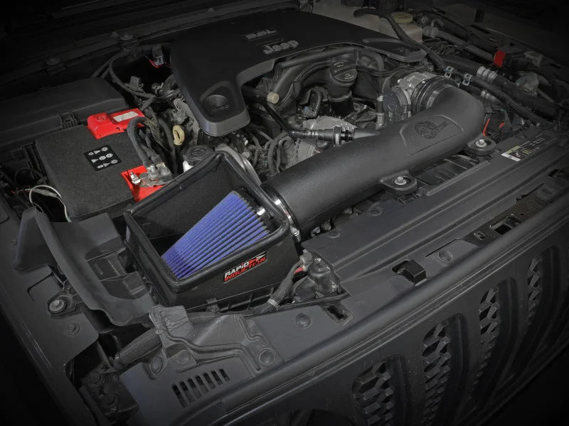 aFe Rapid Induction Pro 5R Cold Air Intake System 18-21 Jeep Wrangler(JL)/Gladiator(JT) 3.6L - Side View