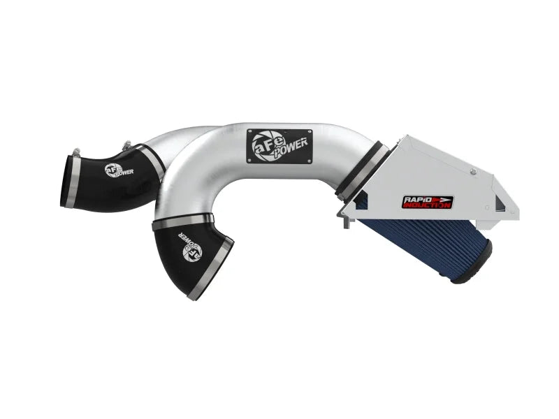 aFe Rapid Induction Pro 5R Cold Air Intake System Brushed 21-22 Ford F-150 Raptor V6-3.5L (tt) - Installation View