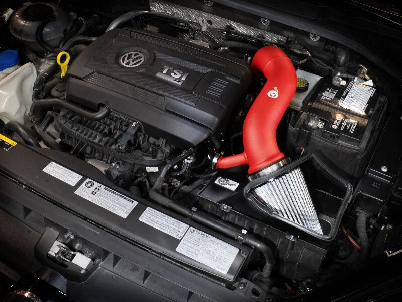 aFe Rapid Induction Red Edition Cold Air Intake System w/ Pro DRY S Filter fits 2015-2020 Audi A3 / 2015-2020 Audi A3 Quat...