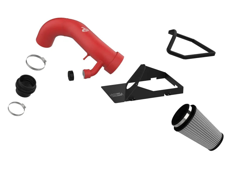 aFe Rapid Induction Red Edition Cold Air Intake System w/ Pro DRY S Filter fits 2015-2020 Audi A3 / 2015-2020 Audi A3 Quat...