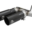 Load image into Gallery viewer, aFe Rebel 3in 409 SS Cat-Back Exhaust 2021 Ford F-150 V6 2.7L/3.5L (tt)/V8 5.0L w/ Black Tips - Back View