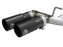 Load image into Gallery viewer, aFe Rebel 3in 409 SS Cat-Back Exhaust 2021 Ford F-150 V6 2.7L/3.5L (tt)/V8 5.0L w/ Black Tips - Back View