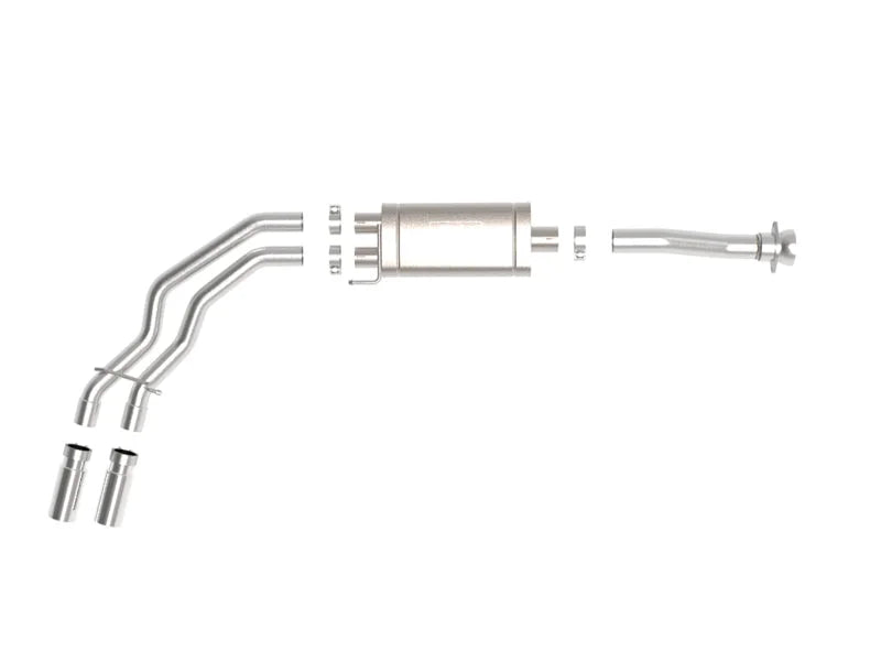 aFe Rebel 3in 409 SS Cat-Back Exhaust 2021 Ford F-150 V6 2.7L/3.5L (tt)/V8 5.0L w/ Polished Tips - Additional View 6