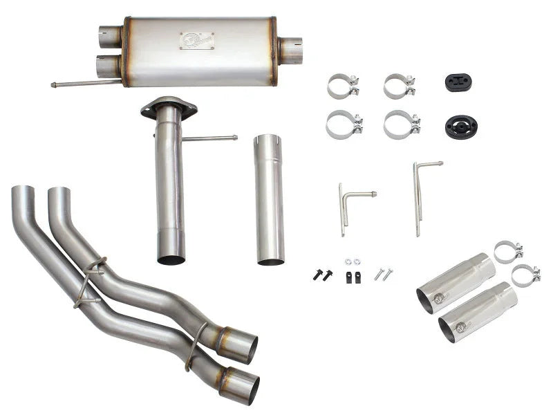 aFe Rebel Exhausts 3in SS Cat-Back 09-14 Ford F-150 4.6/5.0/5.4L w/ Polished Tips - Additional View 5