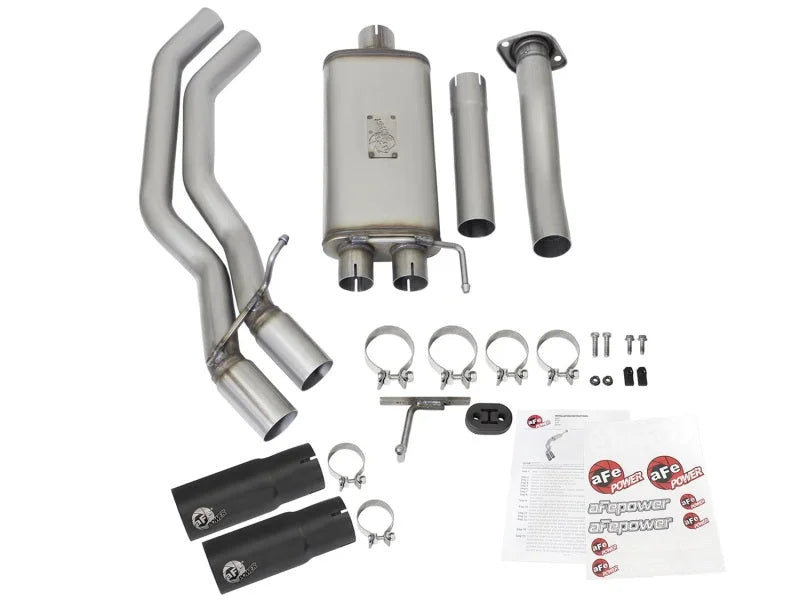 aFe Rebel Exhausts 3in SS Cat-Back 15-16 Ford F-150 EcoBoost V6 2.7/3.5L V8 5.0L w/ Black Tips - Additional View 5