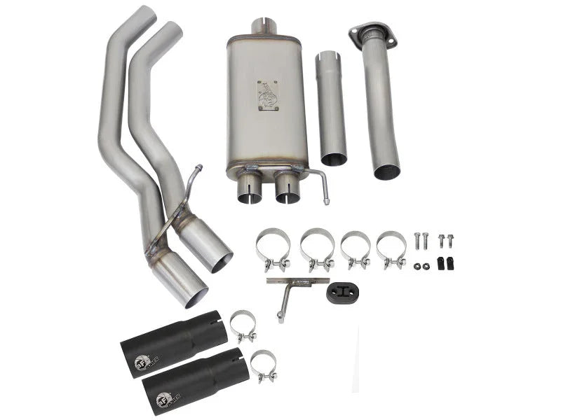 aFe Rebel Exhausts 3in SS Cat-Back 15-16 Ford F-150 EcoBoost V6 2.7/3.5L V8 5.0L w/ Black Tips - Additional View 8