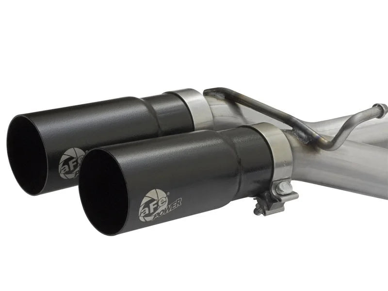aFe Rebel Exhausts Cat-Back SS Ford F-150 04-08 V8 4.6/5.4L w/ Black Tips - Installation View