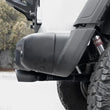 Load image into Gallery viewer, aFe Rebel Series 2.5in. 304 SS C/B Exhaust System 2018 Jeep Wrangler (JL) V6-3.6L - Black Tip - Back View
