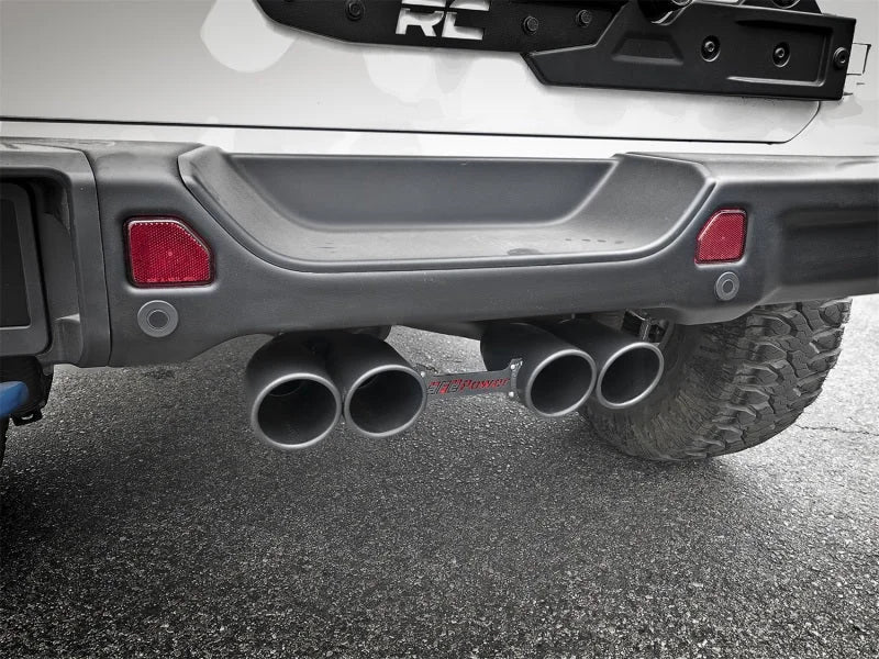 aFe Rebel Series 2.5in. 304 SS C/B Exhaust System 2018 Jeep Wrangler (JL) V6-3.6L - Black Tip - Additional View 5