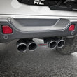 Load image into Gallery viewer, aFe Rebel Series 2.5in 304 SS Cat-Back Exhaust w/ Black Tip 18-20 Jeep Wrangler (JL) - Side View