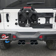 Load image into Gallery viewer, aFe Rebel Series 2.5in 304 SS Cat-Back Exhaust w/ Black Tip 18-20 Jeep Wrangler (JL) - Installation View
